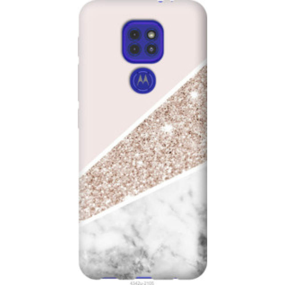 Чехол на Motorola G9 Play Пастельный мрамор (4342u-2105)