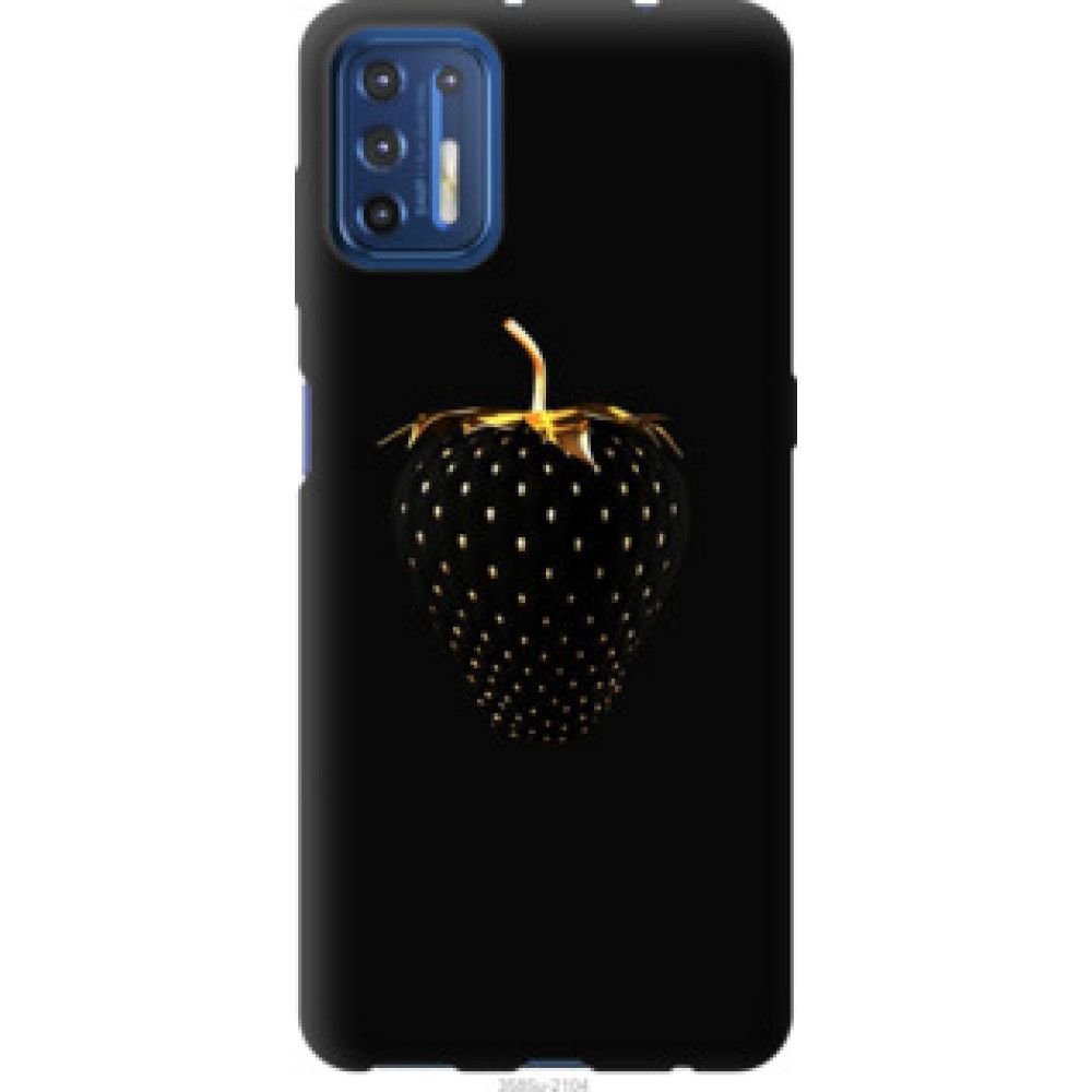 Чохол на Motorola G9 Plus Черная клубника (3585u-2104)