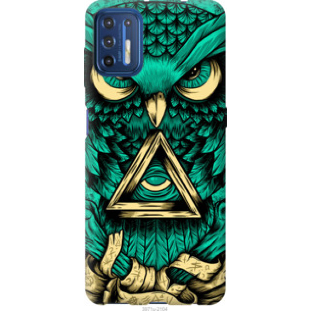 Чехол на Motorola G9 Plus Сова Арт-тату (3971u-2104)