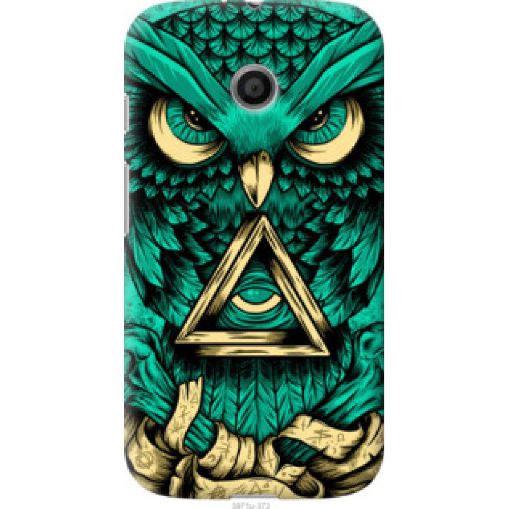 Чохол на Motorola Moto E Сова Арт-тату (3971u-373)