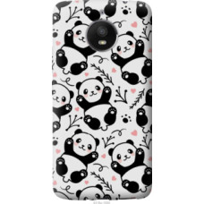 Чехол на Motorola Moto E4 Plus Панды (4318u-1000)