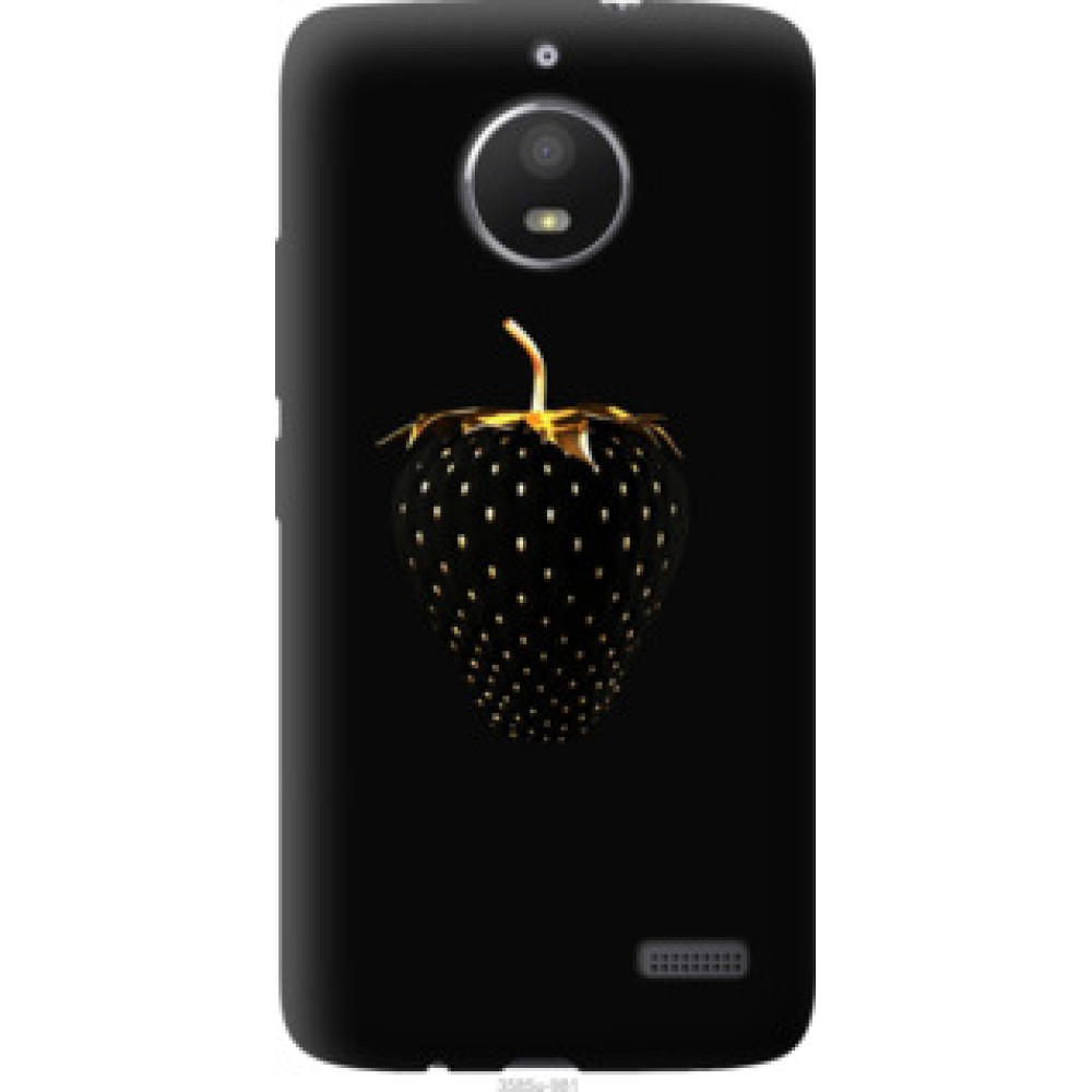 Чохол на Motorola Moto E4 Черная клубника (3585u-981)