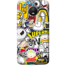 Чехол на Motorola Moto E4 Popular logos (4023u-981)