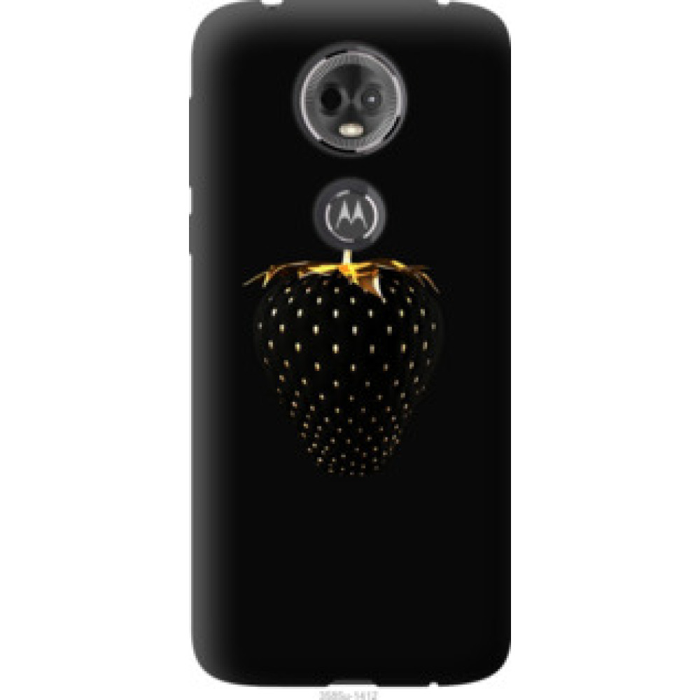 Чехол на Motorola Moto E5 Plus Черная клубника (3585u-1412)