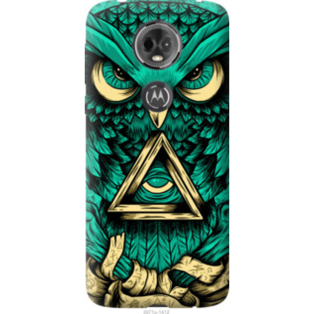 Чехол на Motorola Moto E5 Plus Сова Арт-тату (3971u-1412)