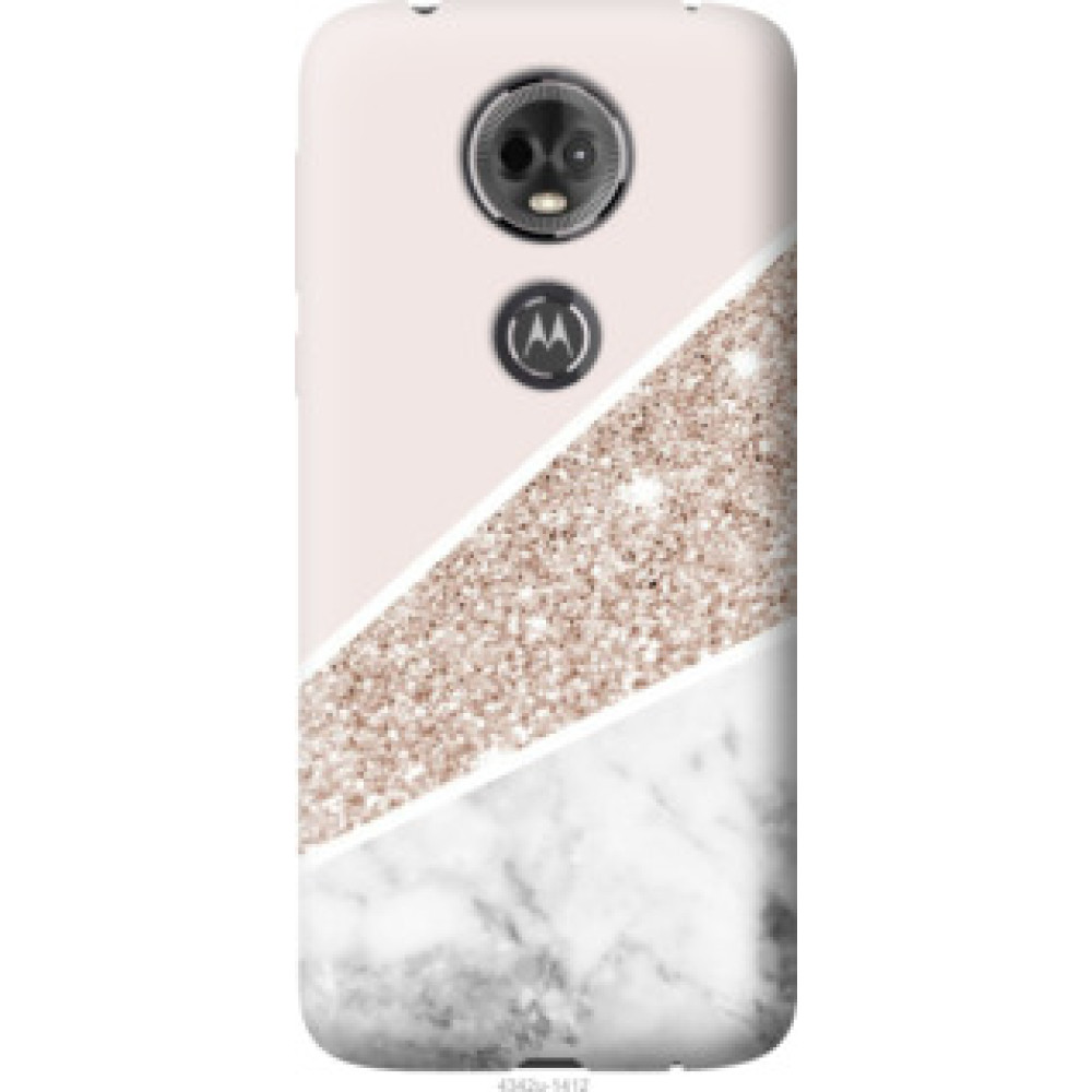 Чехол на Motorola Moto E5 Plus Пастельный мрамор (4342u-1412)