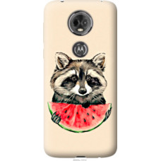 Чехол на Motorola Moto E5 Plus Енотик с арбузом (4605u-1412)