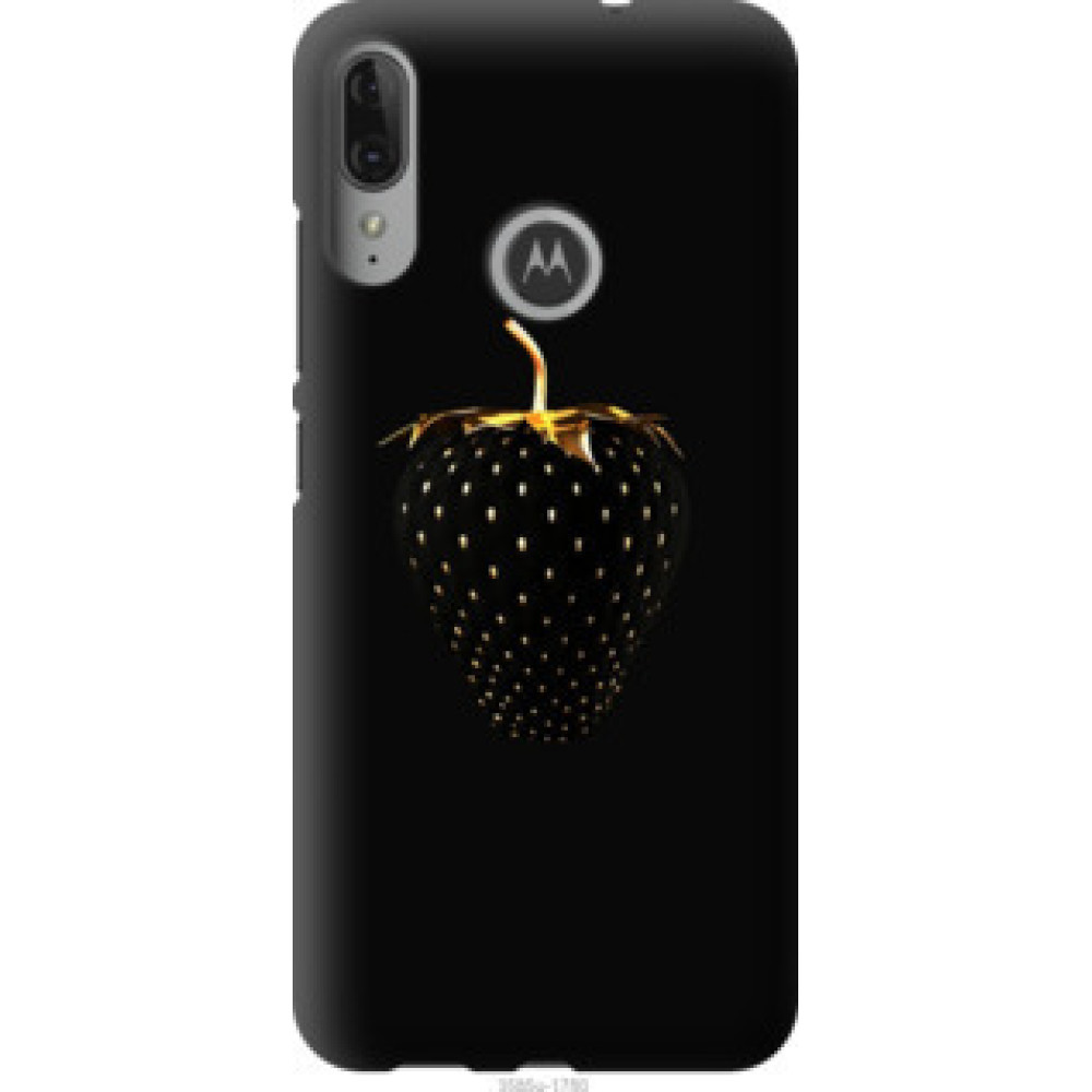 Чехол на Motorola Moto E6 Plus Черная клубника (3585u-1780)