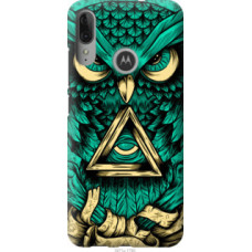 Чехол на Motorola Moto E6 Plus Сова Арт-тату (3971u-1780)