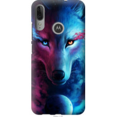 Чехол на Motorola Moto E6 Plus Арт-волк (3999u-1780)