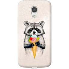 Чехол на Motorola Moto G2 Енотик с мороженым (4602u-330)