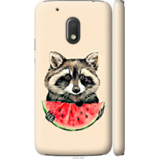 Чехол на Motorola Moto G4 Play Енотик с арбузом (4605c-860)