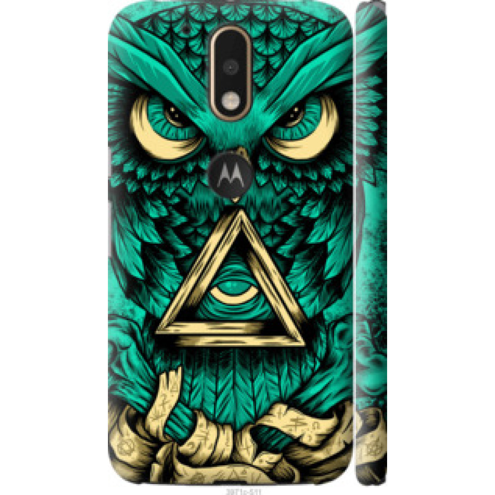 Чехол на Motorola MOTO G4 PLUS Сова Арт-тату (3971c-953)