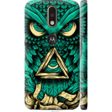 Чехол на Motorola MOTO G4 Сова Арт-тату (3971c-511)