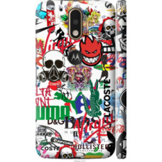 Чехол на Motorola MOTO G4 Many different logos (4022c-511)