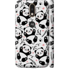 Чехол на Motorola MOTO G4 Панды (4318c-511)