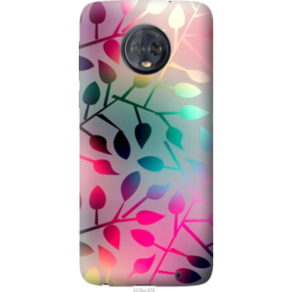 Чохол на Motorola Moto G6 Plus Листья (2235u-976)