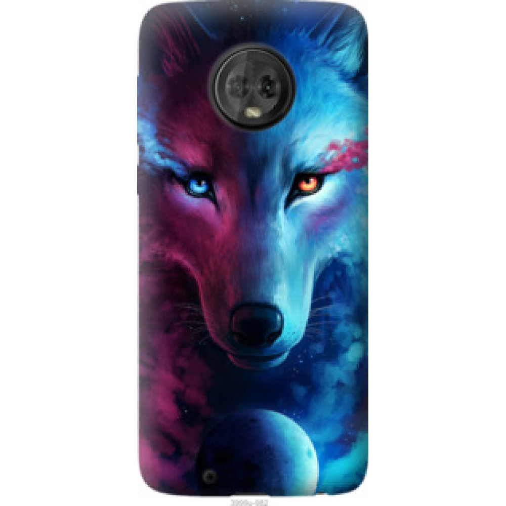 Чехол на Motorola Moto G6 Арт-волк (3999u-982)