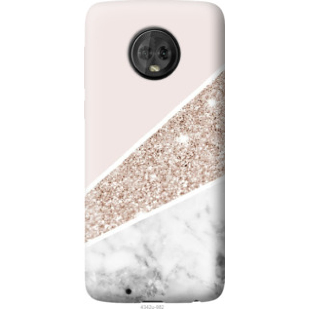 Чехол на Motorola Moto G6 Пастельный мрамор (4342u-982)