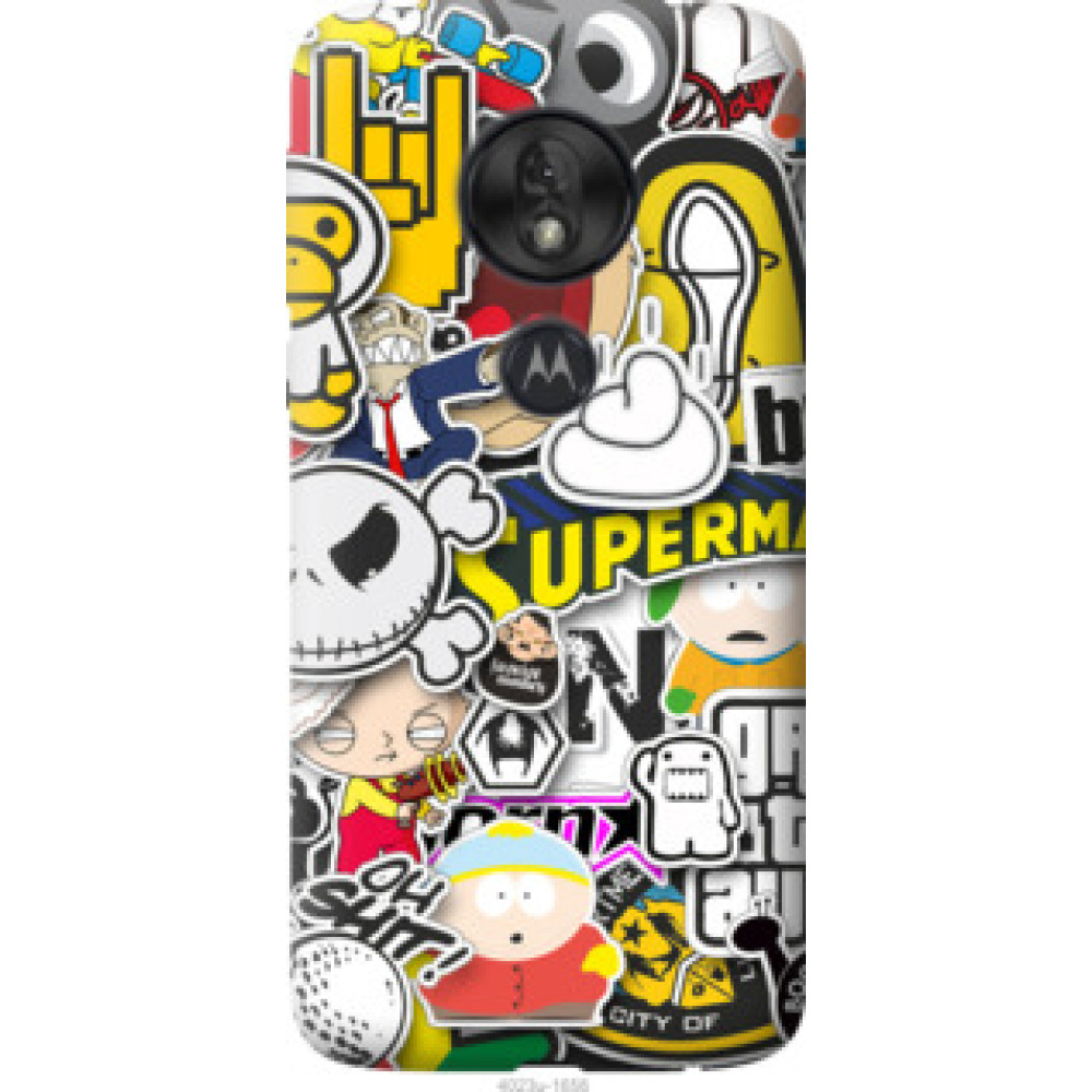 Чехол на Motorola Moto G7 Play Popular logos (4023u-1656)