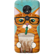 Чехол на Motorola Moto G7 Play Зеленоглазый кот в очках (4054u-1656)