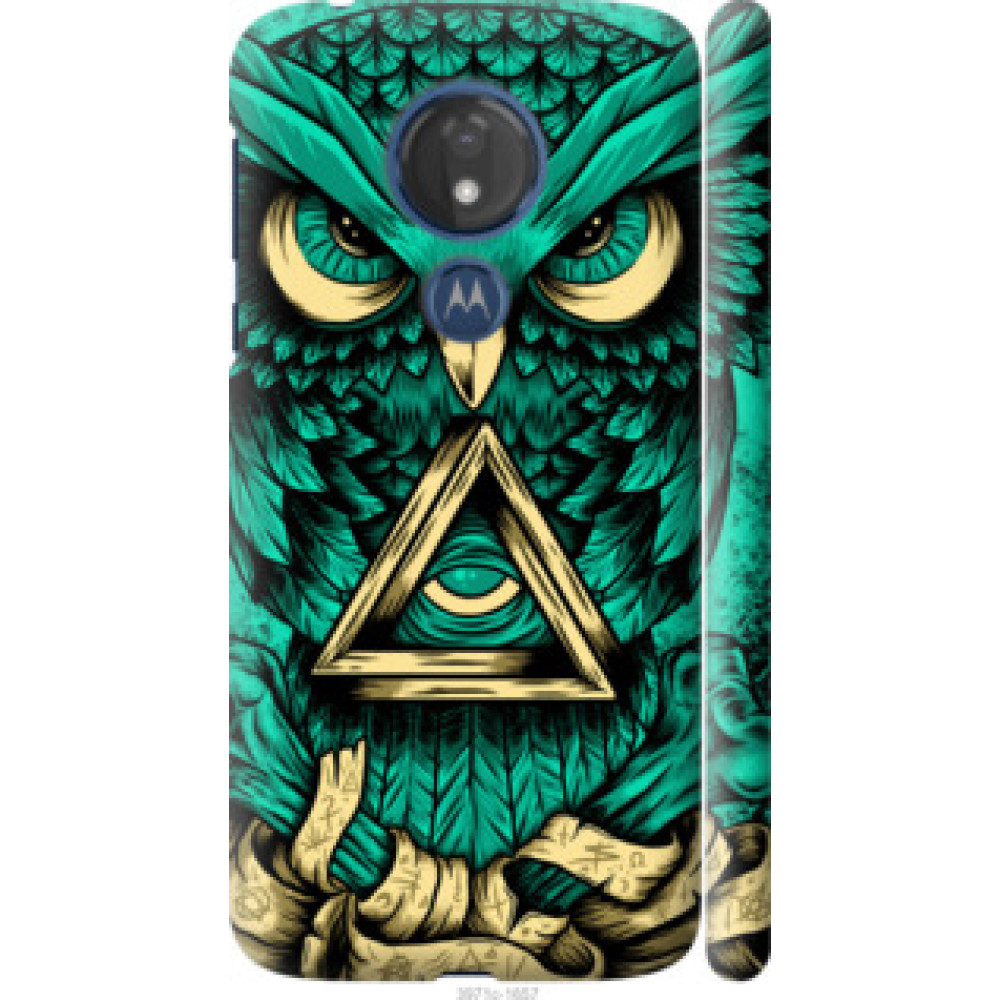 Чехол на Motorola Moto G7 Power Сова Арт-тату (3971c-1657)