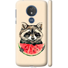 Чехол на Motorola Moto G7 Power Енотик с арбузом (4605c-1657)