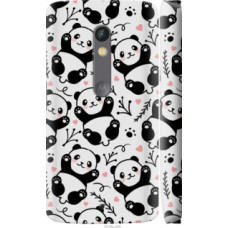 Чехол на Motorola Moto X Play Панды (4318c-459)