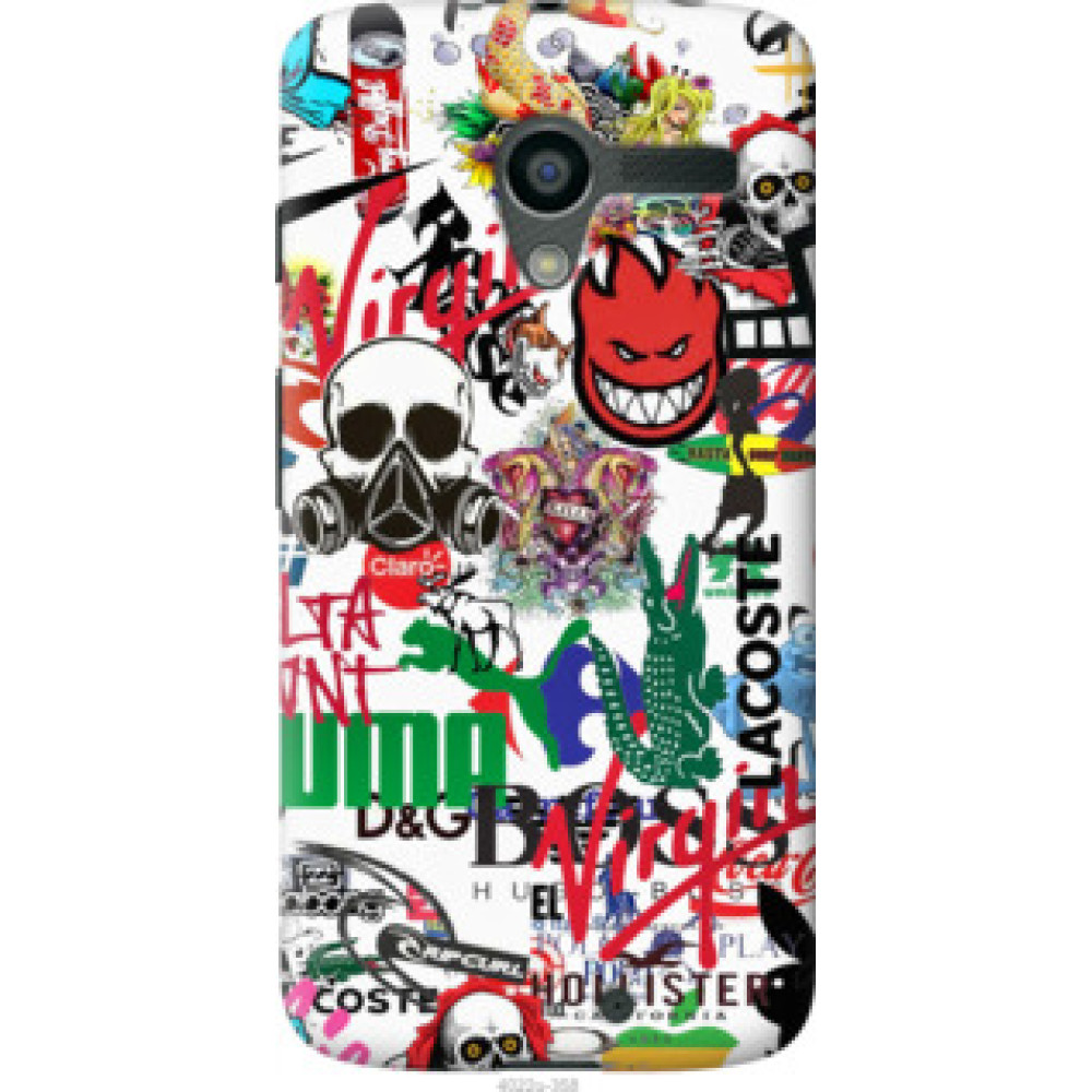 Чохол на Motorola Moto X Many different logos (4022u-358)