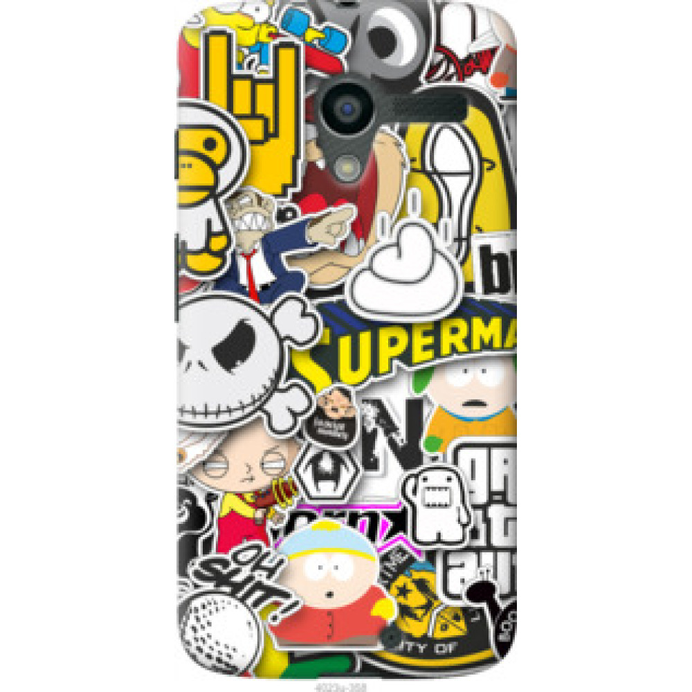 Чехол на Motorola Moto X Popular logos (4023u-358)