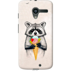 Чехол на Motorola Moto X Енотик с мороженым (4602u-358)