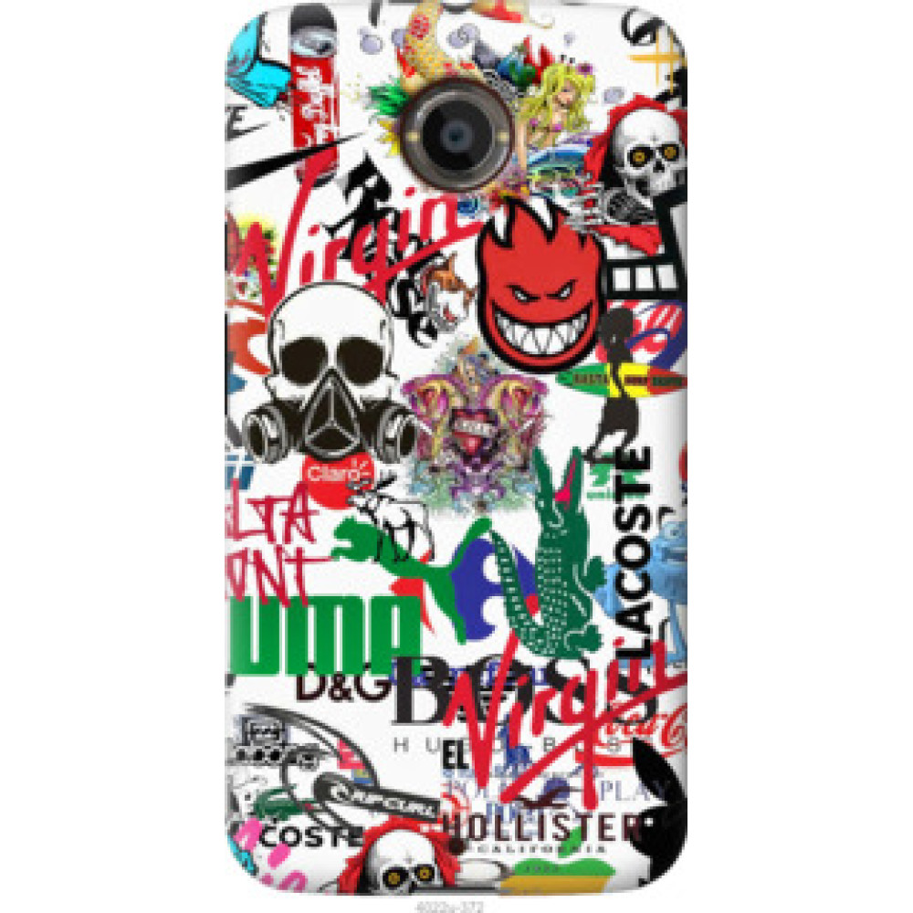 Чехол на Motorola Moto X2 Many different logos (4022u-372)