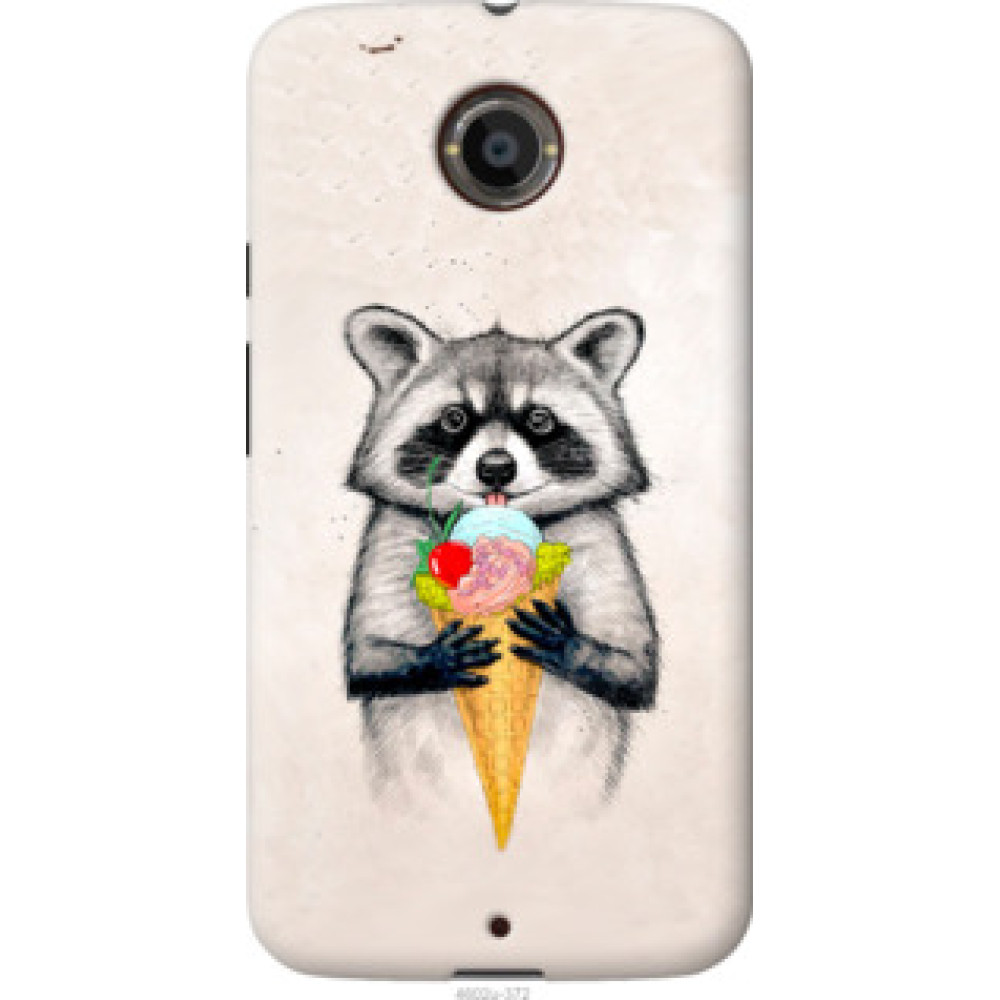 Чохол на Motorola Moto X2 Енотик с мороженым (4602u-372)