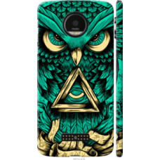 Чехол на Motorola MOTO Z Сова Арт-тату (3971c-419)