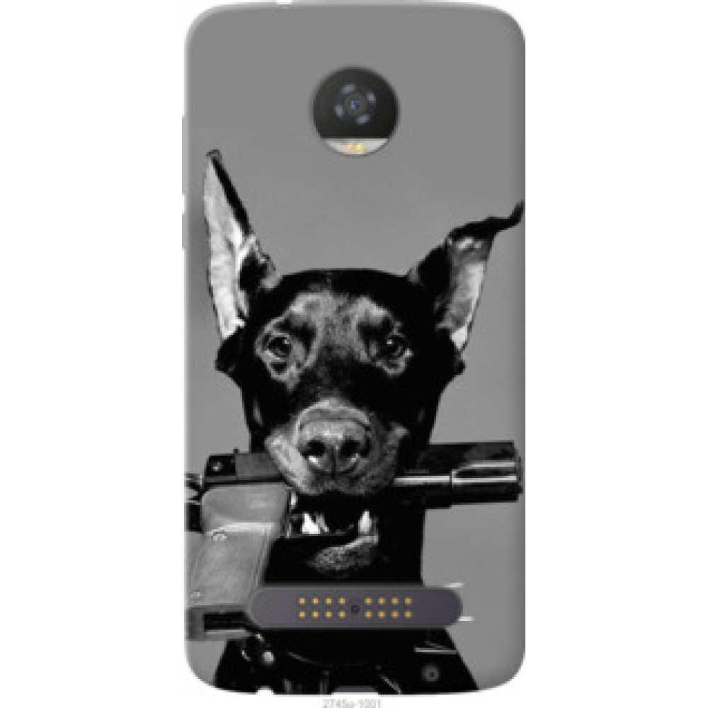 Чехол на Motorola Moto Z2 Play Доберман (2745u-1001)