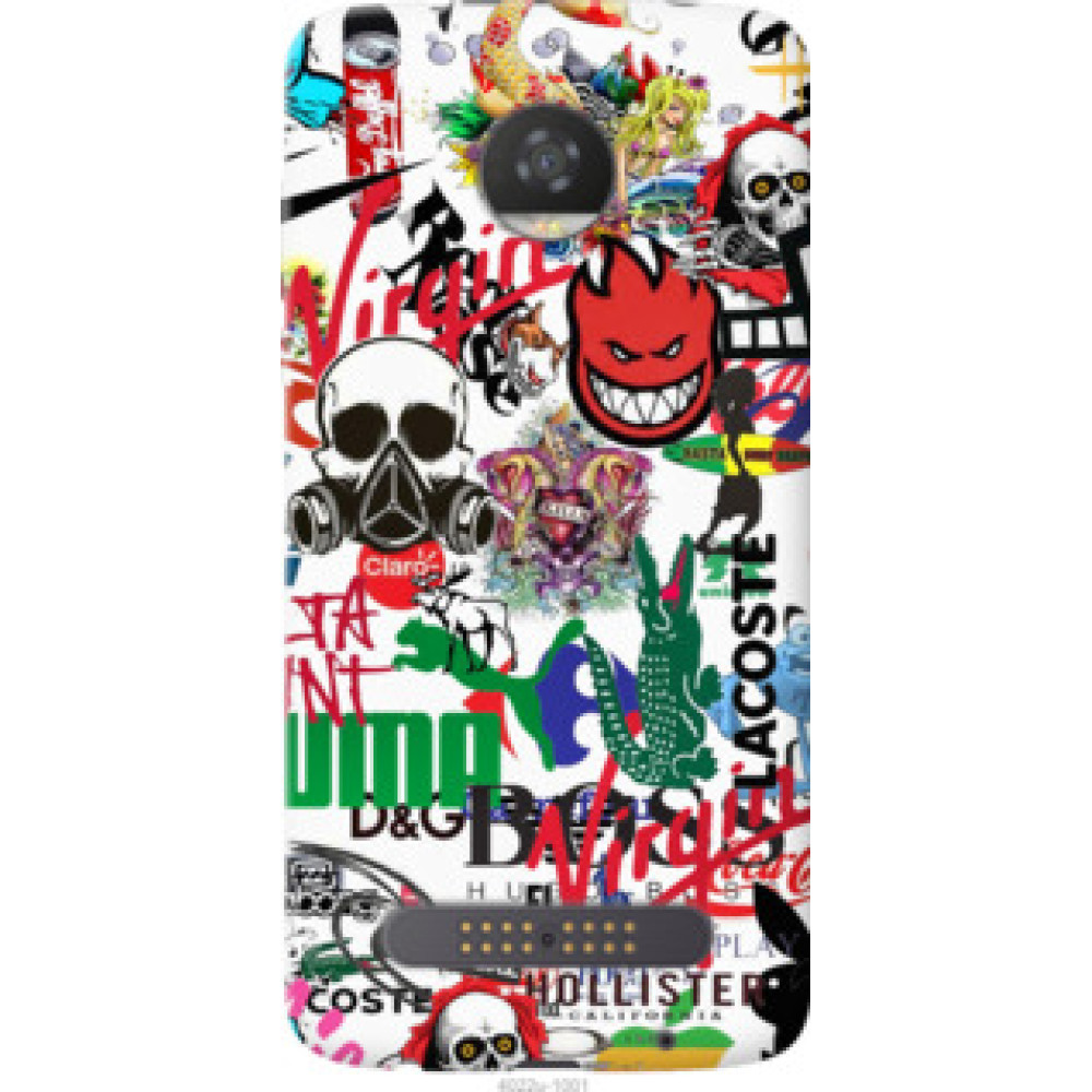 Чохол на Motorola Moto Z2 Play Many different logos (4022u-1001)