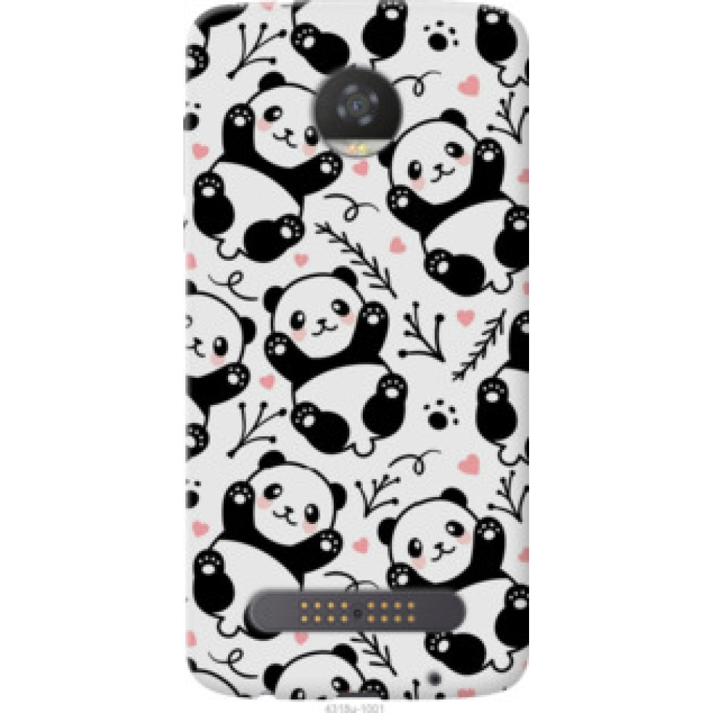 Чехол на Motorola Moto Z2 Play Панды (4318u-1001)