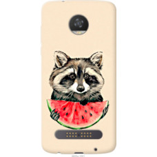 Чехол на Motorola Moto Z2 Play Енотик с арбузом (4605u-1001)