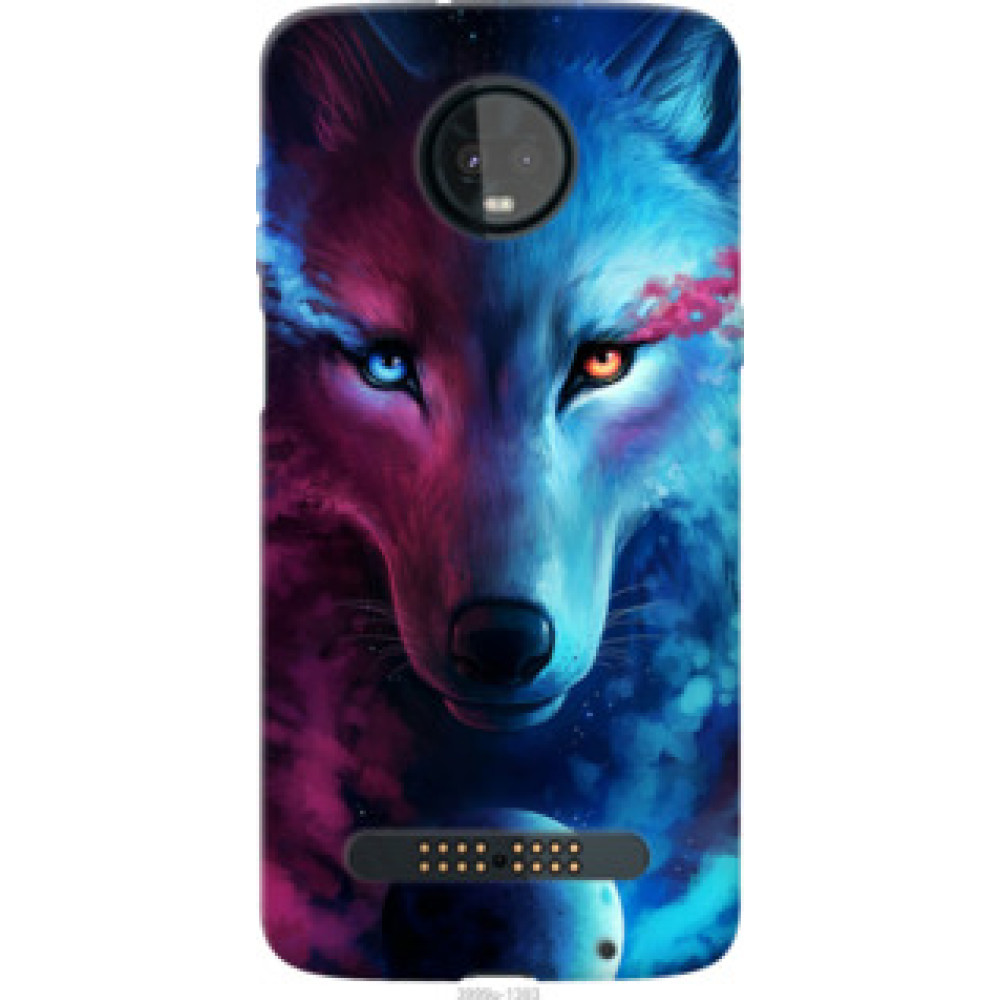 Чехол на Motorola Moto Z3 Арт-волк (3999u-2101)