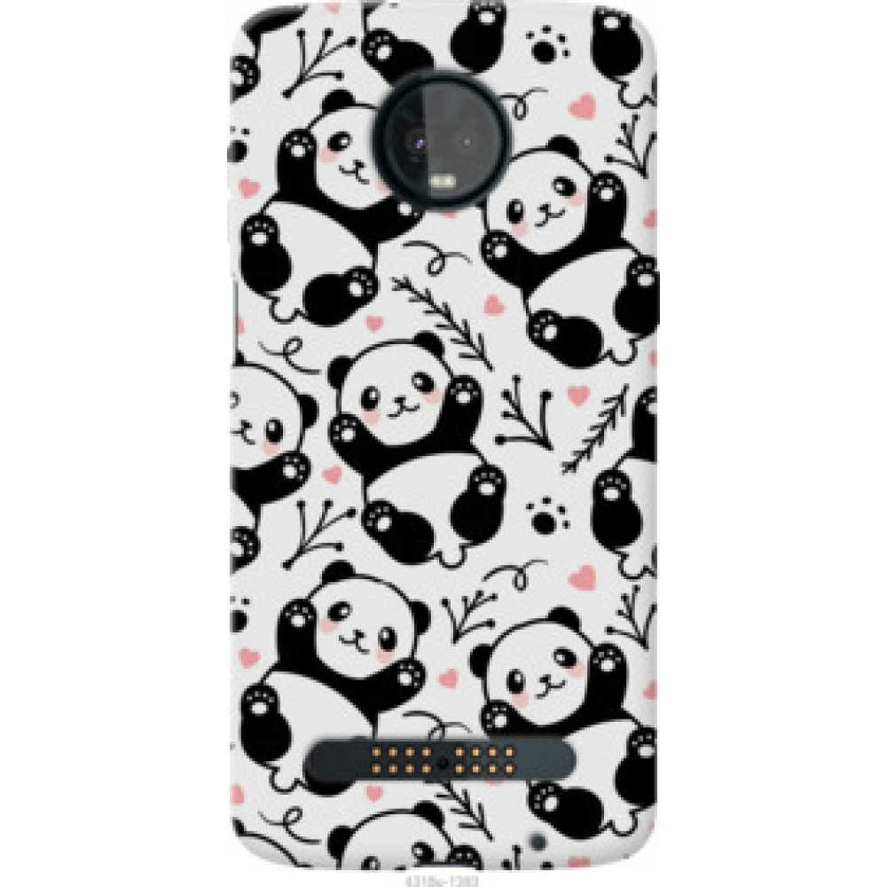 Чехол на Motorola Moto Z3 Play Панды (4318u-1393)
