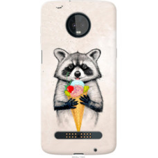 Чехол на Motorola Moto Z3 Play Енотик с мороженым (4602u-1393)