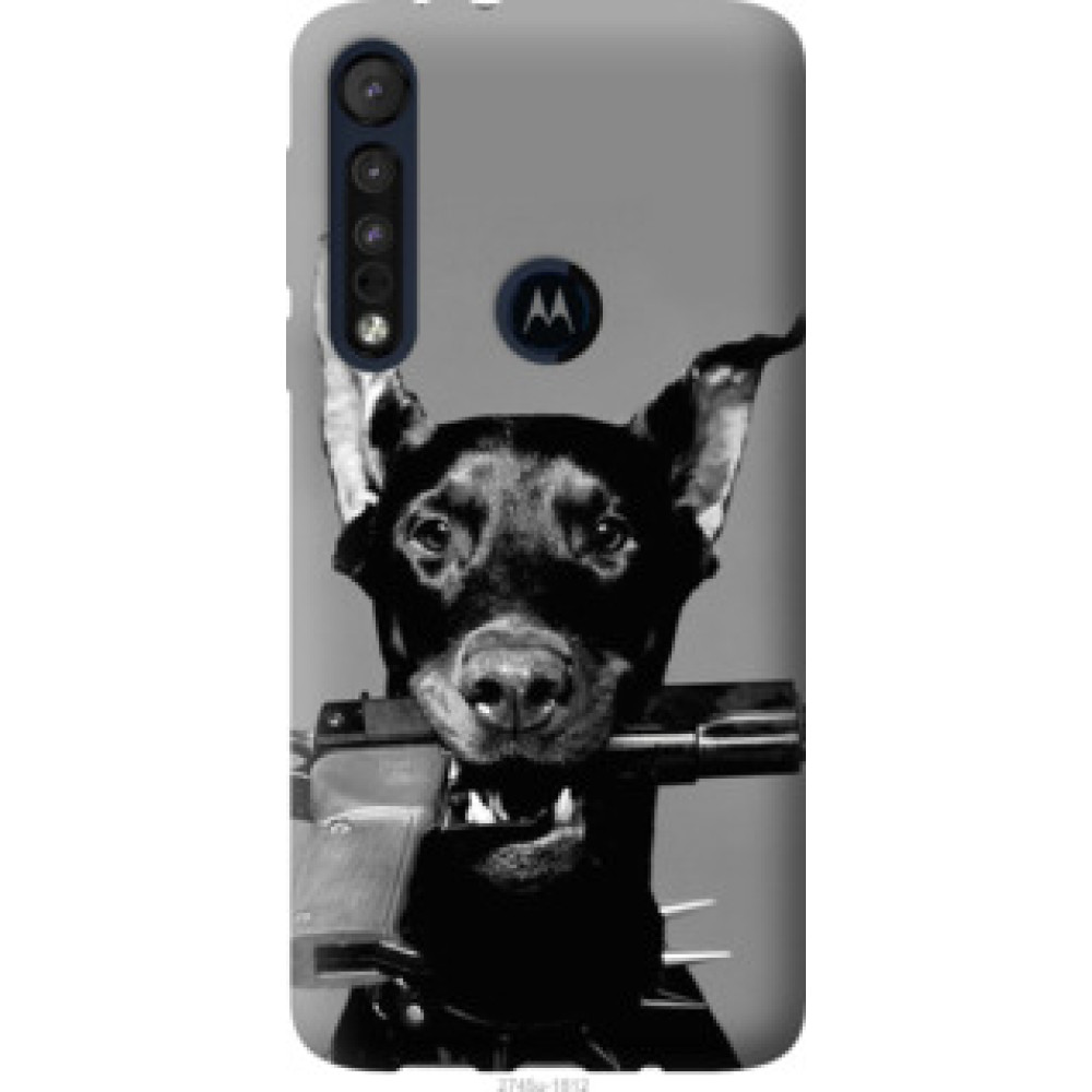 Чохол на Motorola One Macro Доберман (2745u-1812)