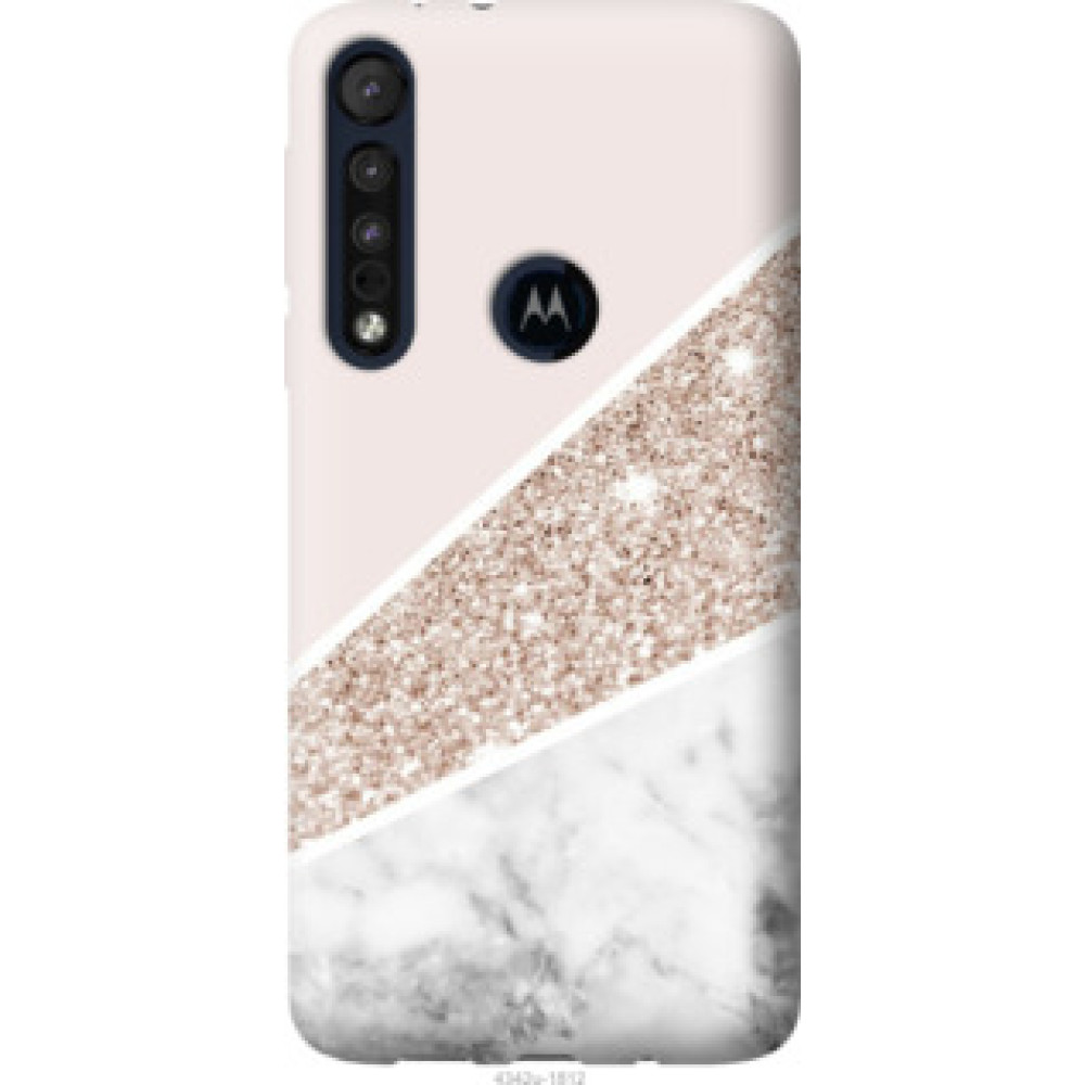Чехол на Motorola One Macro Пастельный мрамор (4342u-1812)