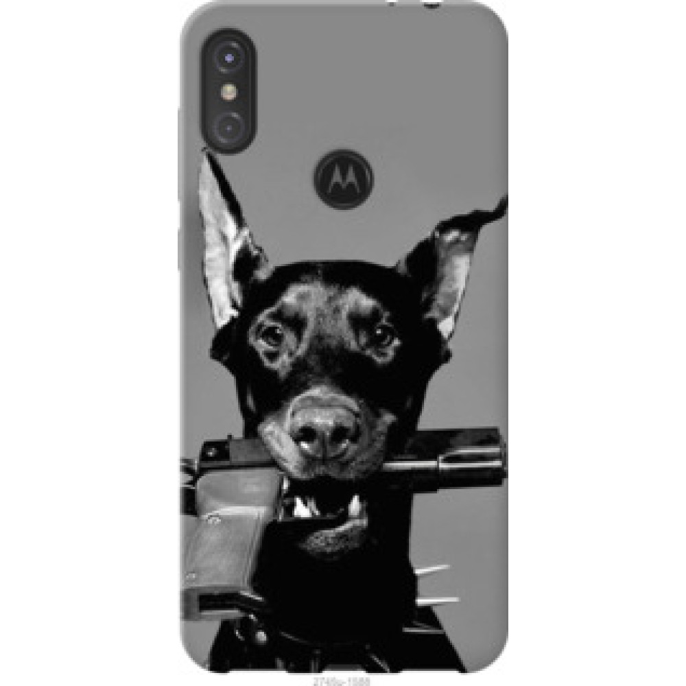 Чехол на Motorola One Power Доберман (2745u-1588)
