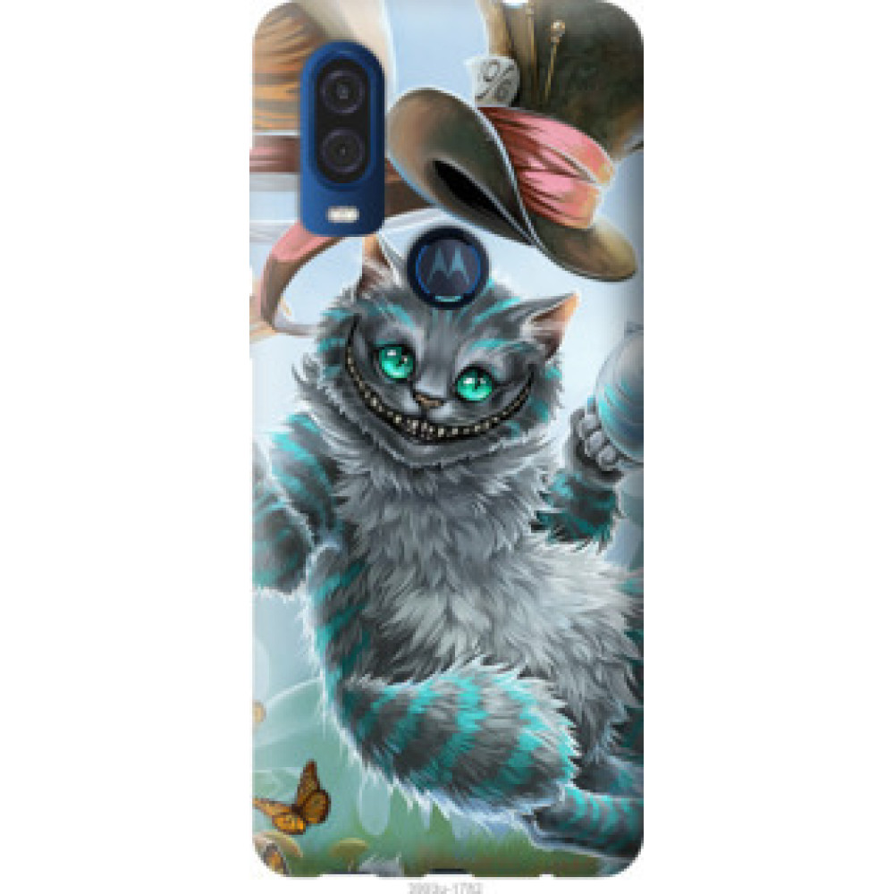 Чехол на Motorola One Vision Чеширский кот 2 (3993u-1782)