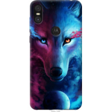 Чехол на Motorola One Арт-волк (3999u-1589)