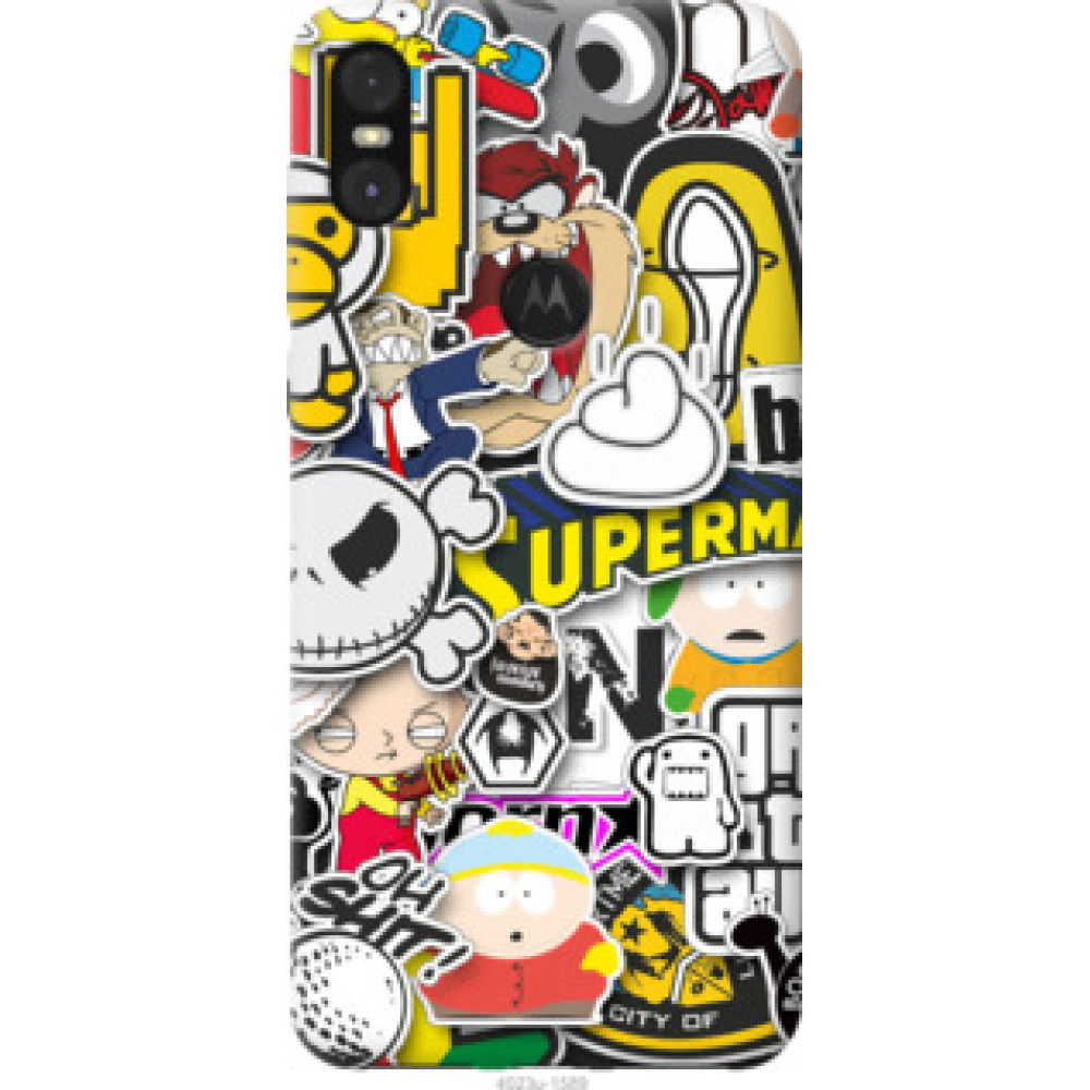 Чехол на Motorola One Popular logos (4023u-1589)