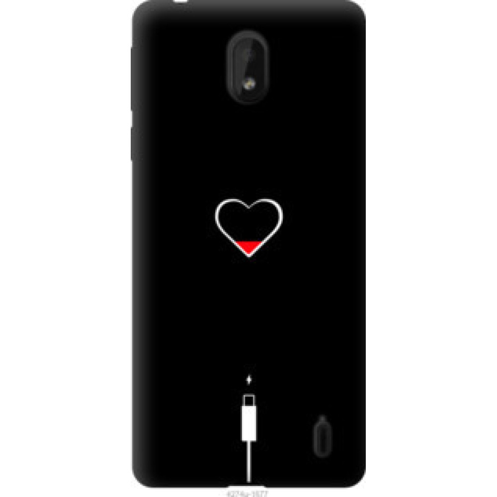Чехол на Nokia 1 Plus Подзарядка сердца (4274u-1677)