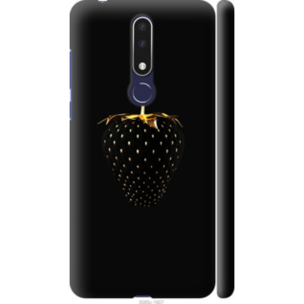 Чехол на Nokia 3.1 Plus Черная клубника (3585c-1607)