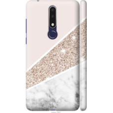 Чехол на Nokia 3.1 Plus Пастельный мрамор (4342c-1607)